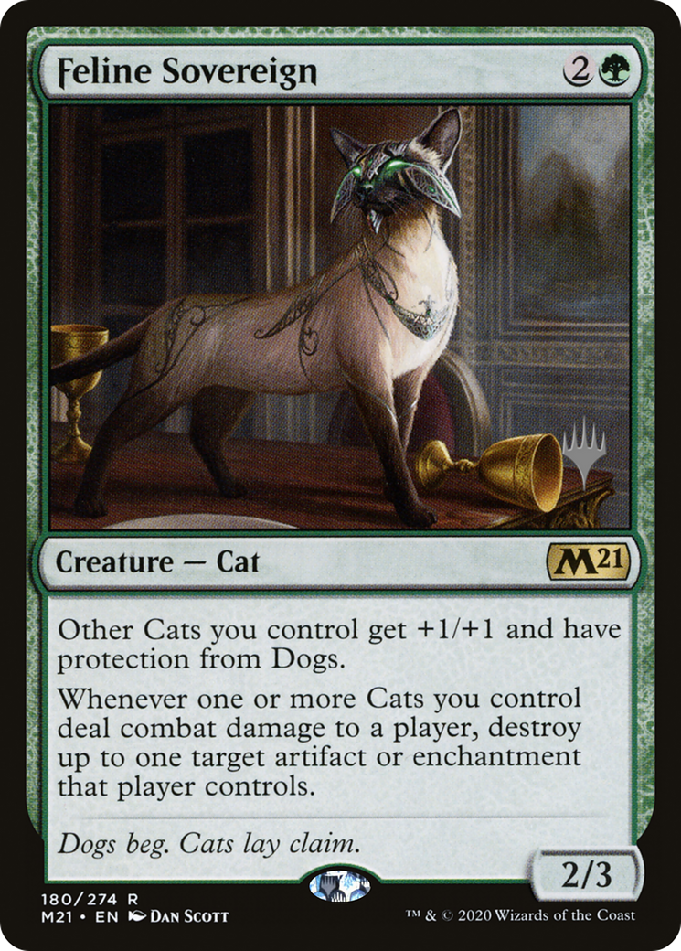 Feline Sovereign (PPM21-180) - Core Set 2021 Promos Foil