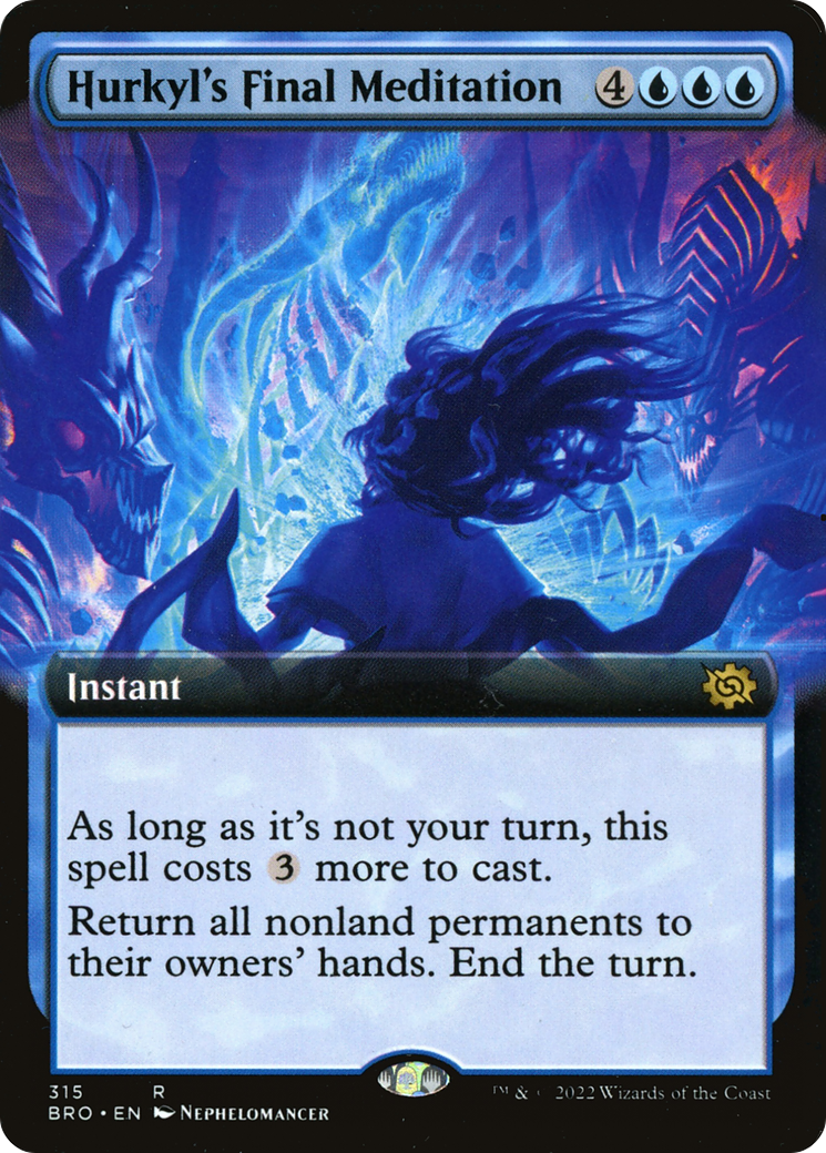 Hurkyl's Final Meditation (Extended Art) (BRO-315) - The Brothers' War: (Extended Art) Foil