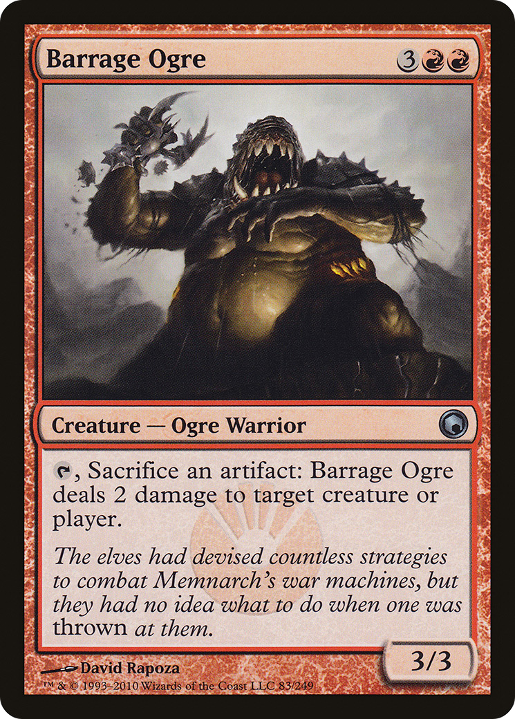 Barrage Ogre (SOM-083) - Scars of Mirrodin
