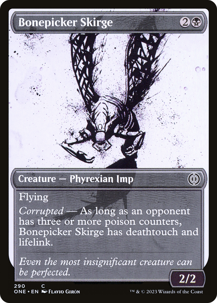 Bonepicker Skirge (Showcase) (ONE-290) - Phyrexia: All Will Be One: (Showcase) Foil