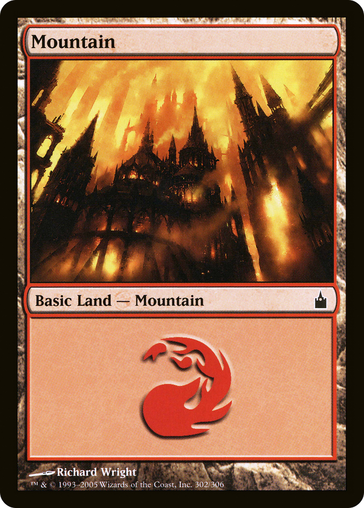 Mountain (302) (RAV-302) - Ravnica: City of Guilds