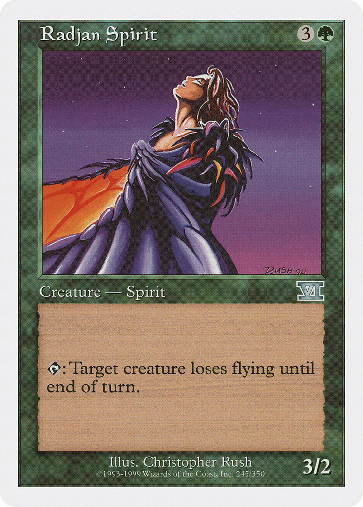 Radjan Spirit (6ED-245) - Classic Sixth Edition