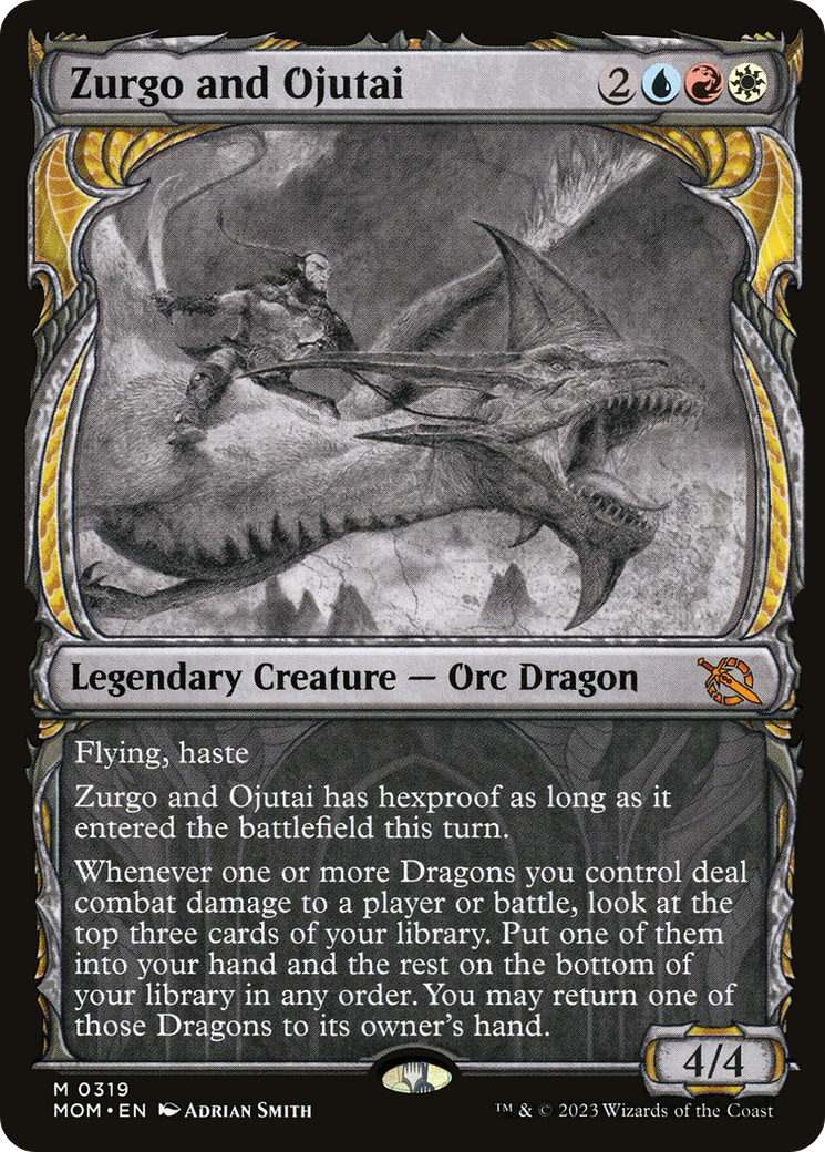 Zurgo and Ojutai (Showcase) (MOM-319) - March of the Machine: (Showcase)