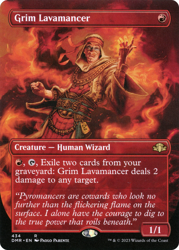 Grim Lavamancer (Borderless) (DMR-434) - Dominaria Remastered
