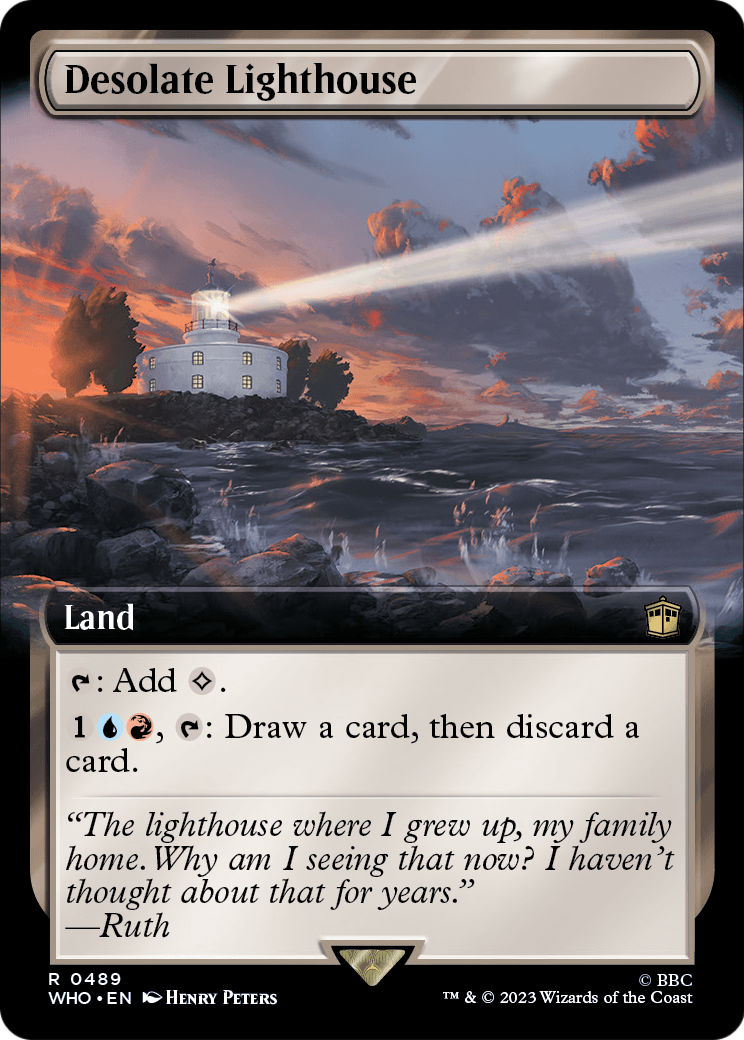 Desolate Lighthouse (Extended Art) (WHO-489) - Doctor Who: (Extended Art) Foil