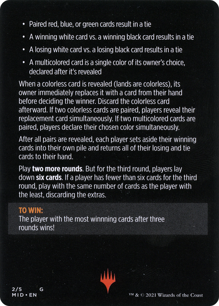 Day Vs. Night // Day vs. Night (cont'd) (MMID-002) - Innistrad: Midnight Hunt Minigames
