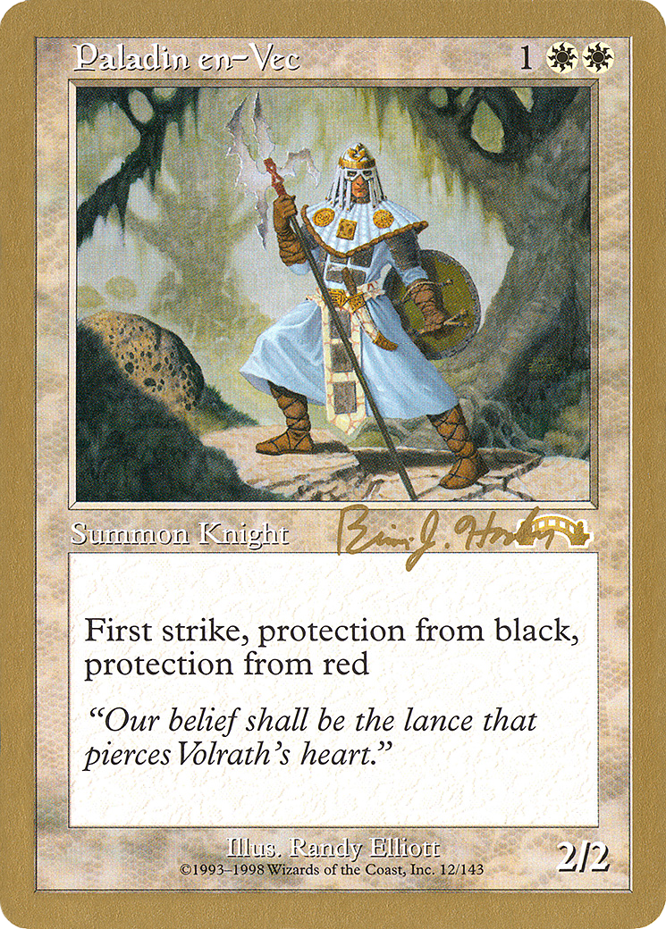 Paladin en-Vec - 1998 Brian Hacker (EXO) (WCD-) - World Championship Decks 1998