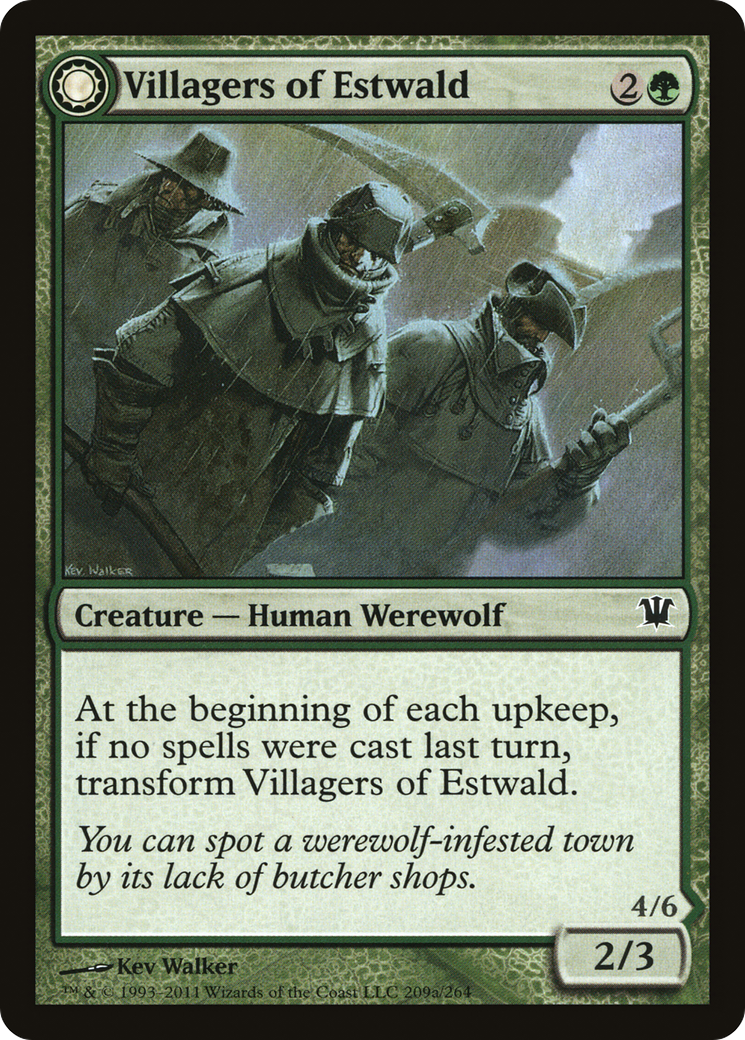 Villagers of Estwald (ISD-209) - Innistrad: (Double Faced Transform) Foil