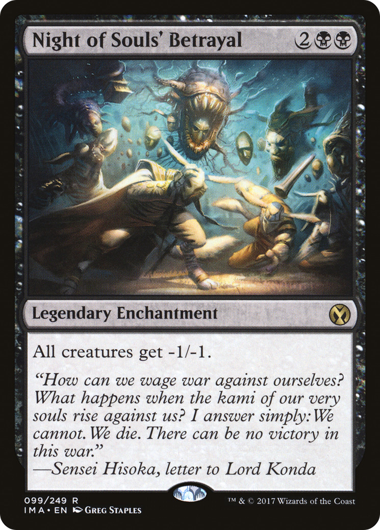 Night of Souls' Betrayal (IMA-099) - Iconic Masters Foil