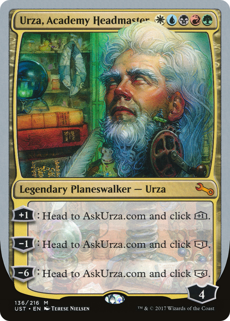 Urza, Academy Headmaster (UST-136) - Unstable