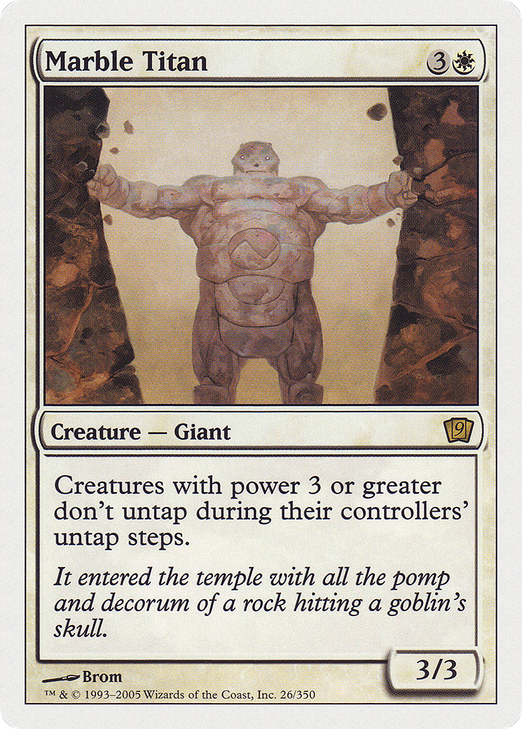 Marble Titan (9ED-026) - 9th Edition Foil