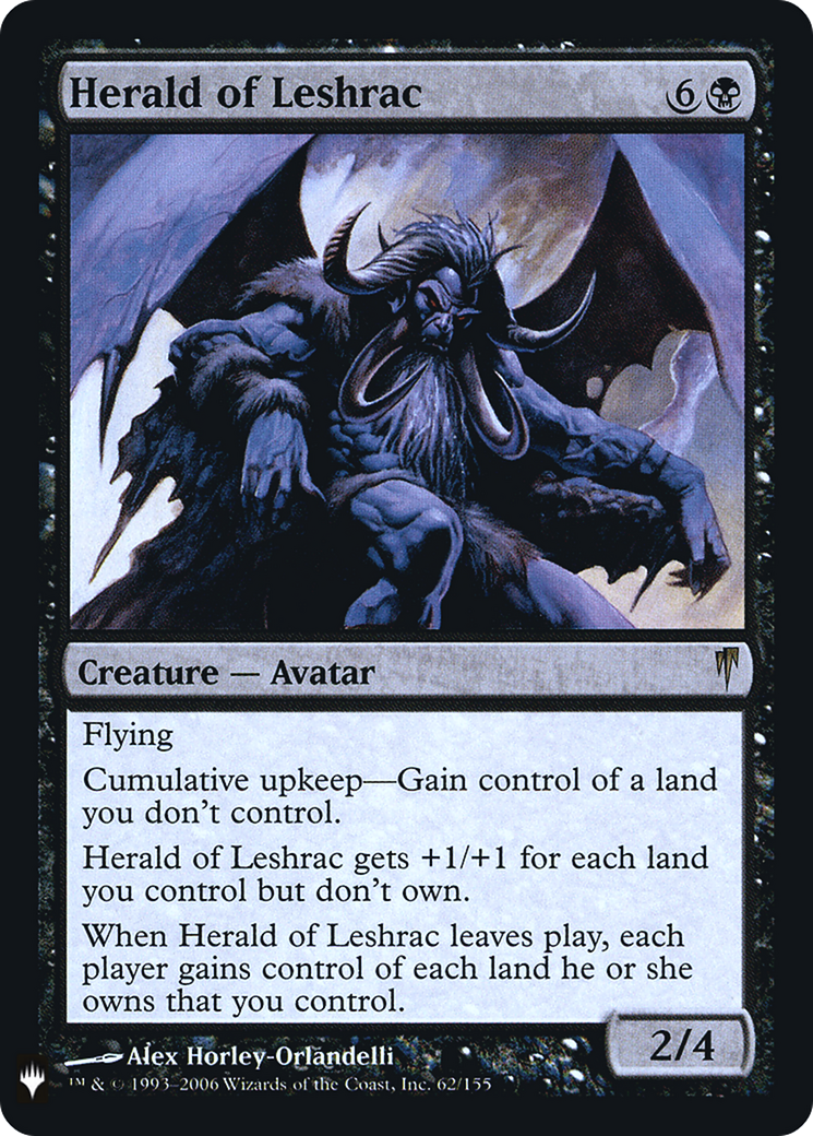 Herald of Leshrac (LIST-CSP-62) - The List Foil