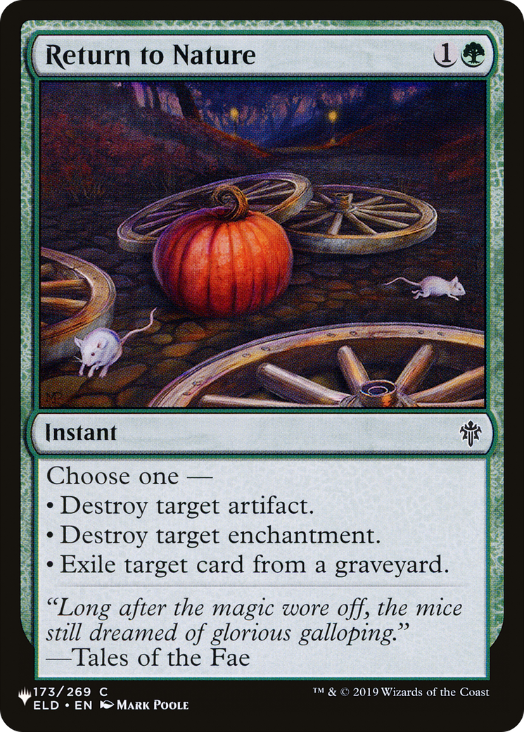 Return to Nature (LIST-ELD-173) - The List