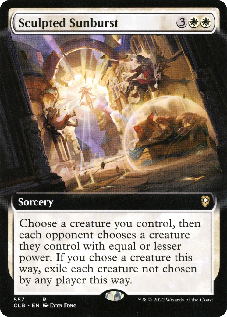 Sculpted Sunburst (Extended Art) (CLB-557) - Commander Legends: Battle for Baldur's Gate: (Extended Art) Foil