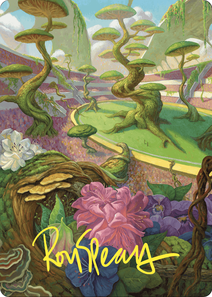Undergrowth Stadium // Undergrowth Stadium (ACMM-049) - Commander Masters Art Series (Borderless) Foil