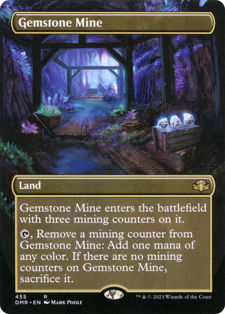 Gemstone Mine (Borderless) (DMR-455) - Dominaria Remastered