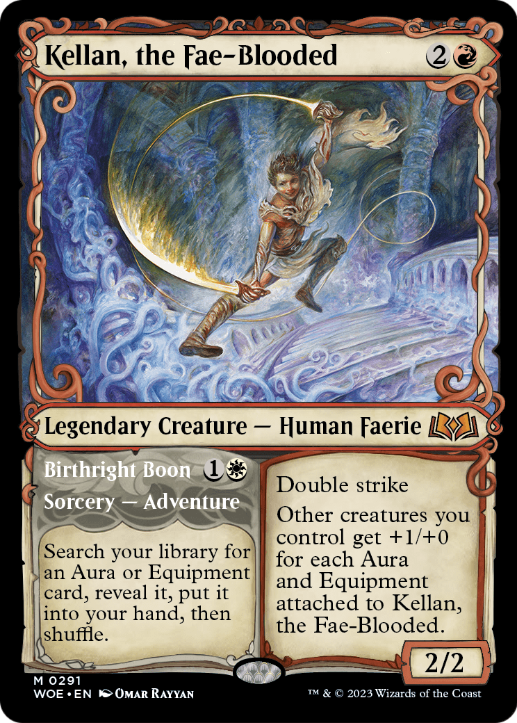 Kellan, the Fae-Blooded (Showcase) (WOE-291) - Wilds of Eldraine: (Showcase)