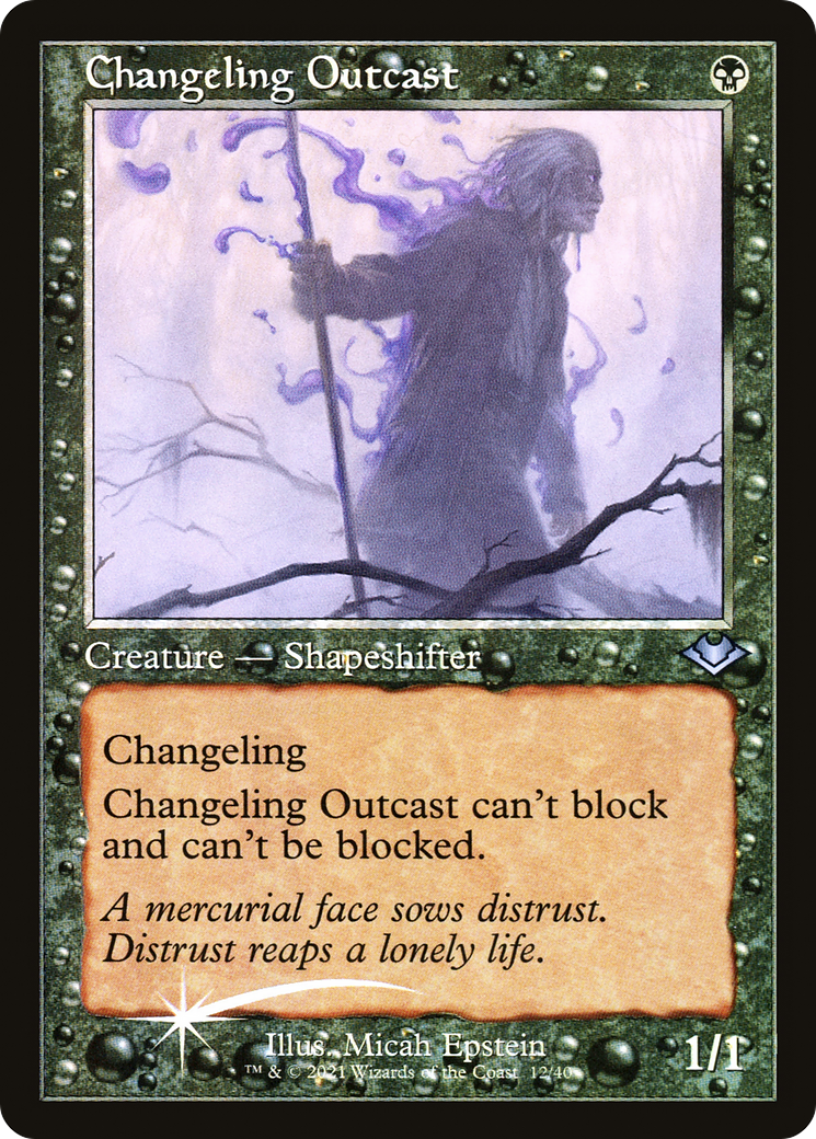 Changeling Outcast (Retro Frame) (MH1-012) - Modern Horizons 1 Timeshifts Foil