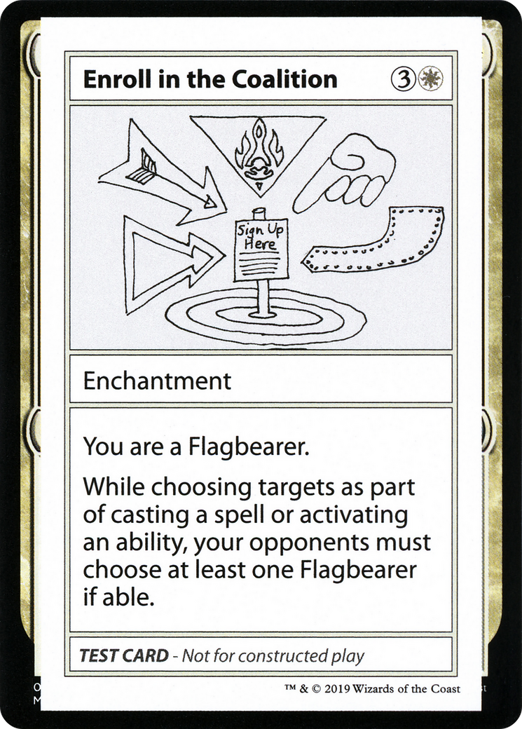 Enroll in the Coalition (No PW Symbol) (CMB1-) - Mystery Booster Playtest Cards 2021