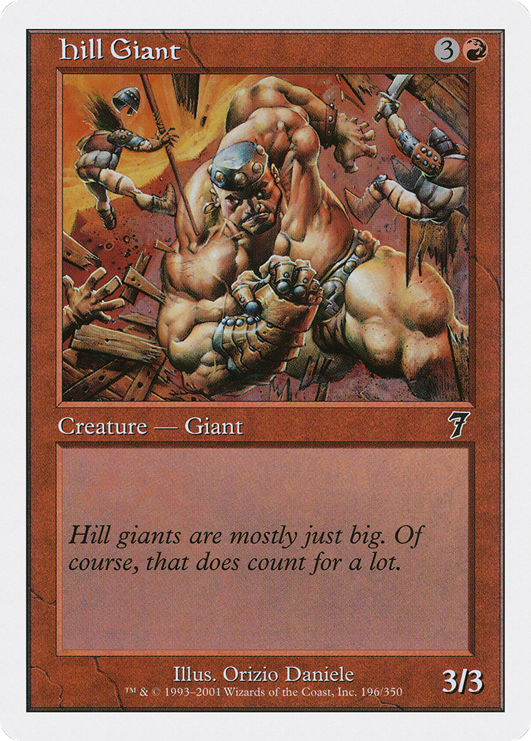 Hill Giant (7ED-196) - 7th Edition Foil