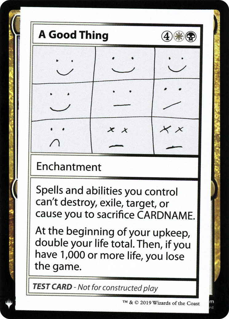 A Good Thing (CMB1-) - Mystery Booster Playtest Cards 2019