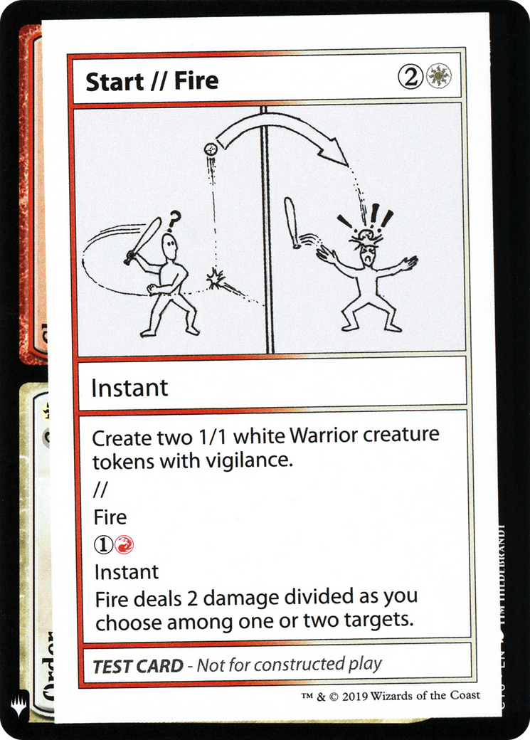 Start // Fire (CMB1-) - Mystery Booster Playtest Cards 2019