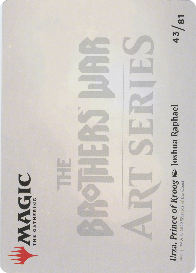 Urza, Prince of Kroog // Urza, Prince of Kroog (ABRO-043) - The Brothers' War Art Series (Borderless)