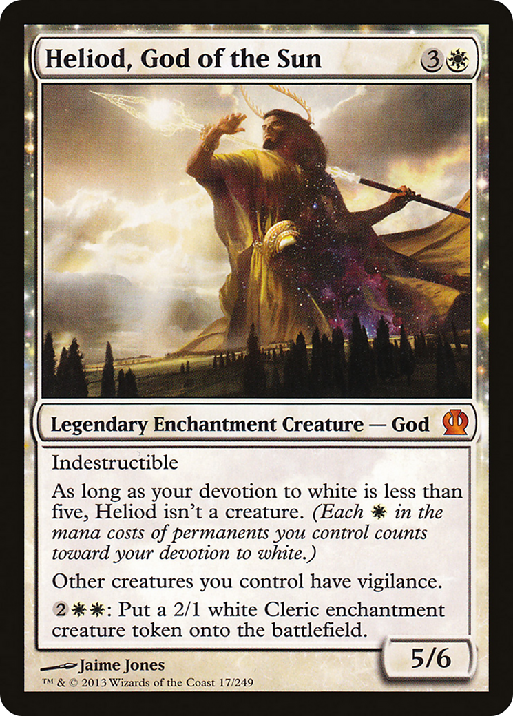 Heliod, God of the Sun (THS-017) - Theros: (enchantment)