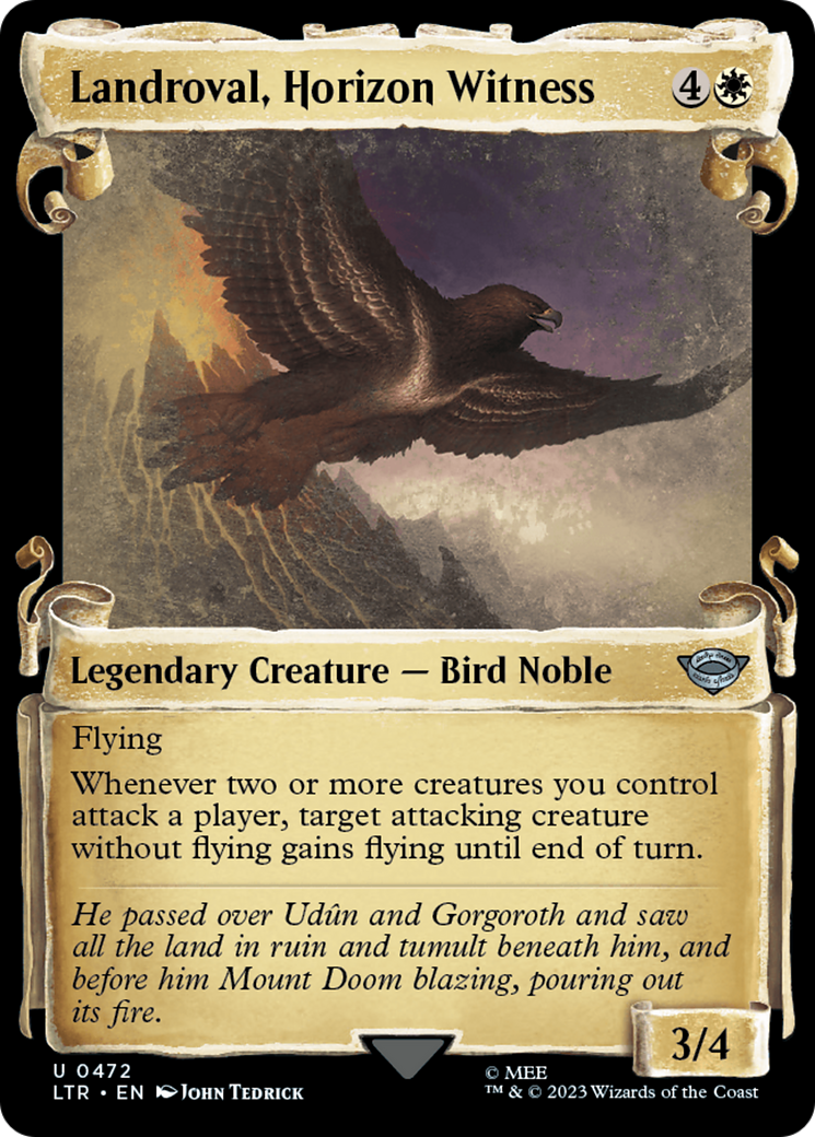 Landroval, Horizon Witness (Showcase Scrolls) (LTR-472) - The Lord of the Rings: Tales of Middle-earth: (Showcase) Foil