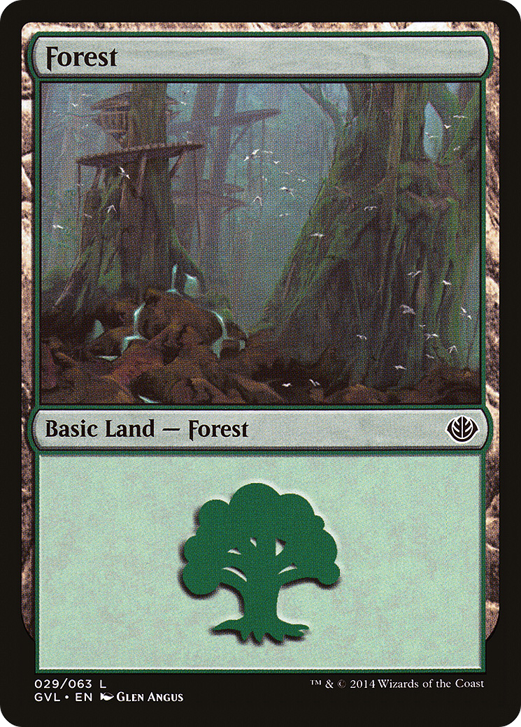 Forest (29) (Garruk vs Liliana) (DD3-029) - Duel Decks Anthology: Garruk vs. Liliana