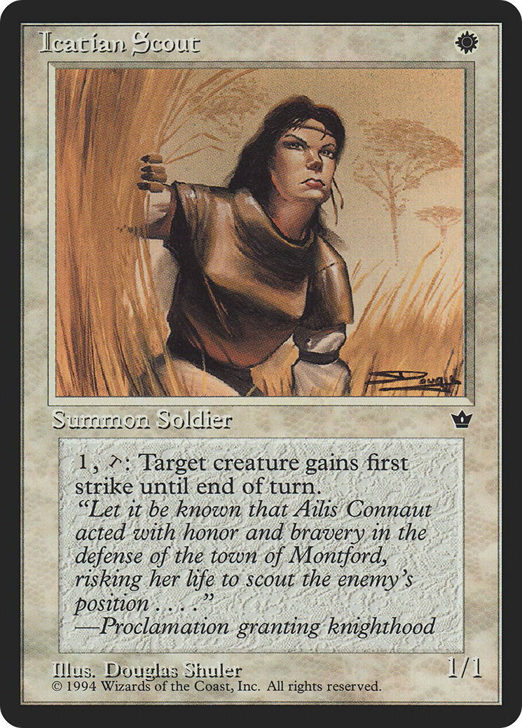 Icatian Scout (Shuler) (FEM-) - Fallen Empires