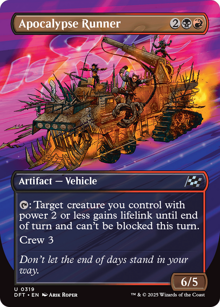 Apocalypse Runner (Borderless) (DFT-319) - Aetherdrift