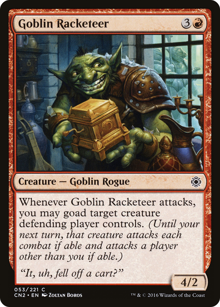 Goblin Racketeer (CN2-053) - Conspiracy: Take the Crown Foil