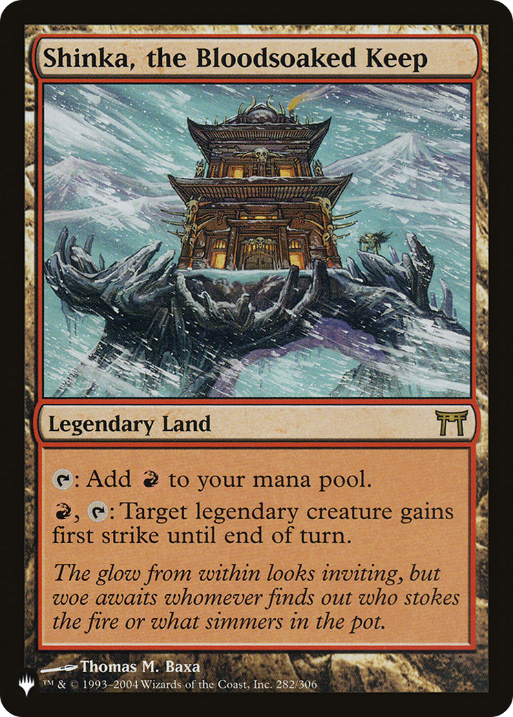 Shinka, the Bloodsoaked Keep (LIST-CHK-282) - The List