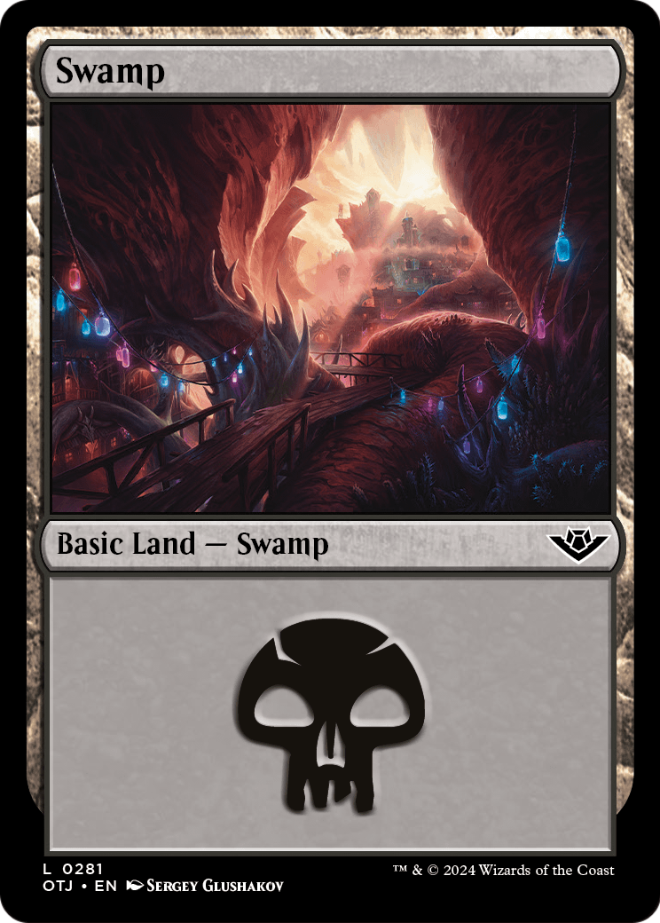 Swamp (0281) (OTJ-281) - Outlaws of Thunder Junction Foil