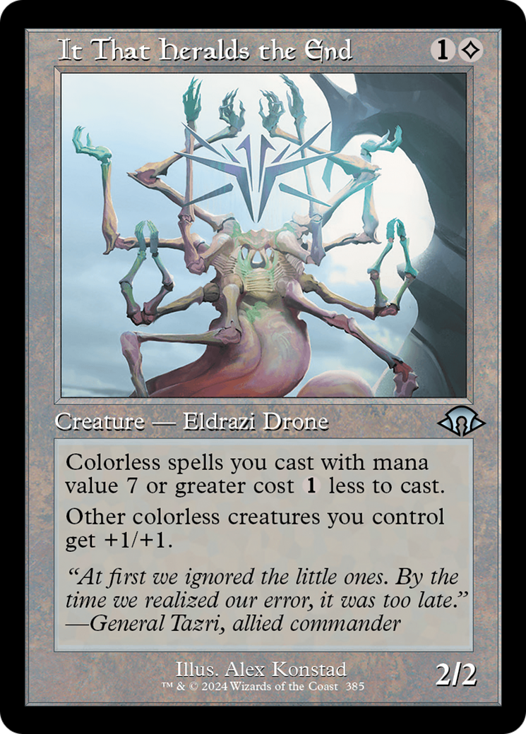 It That Heralds the End (Retro Frame) (MH3-385) - Modern Horizons 3 Foil
