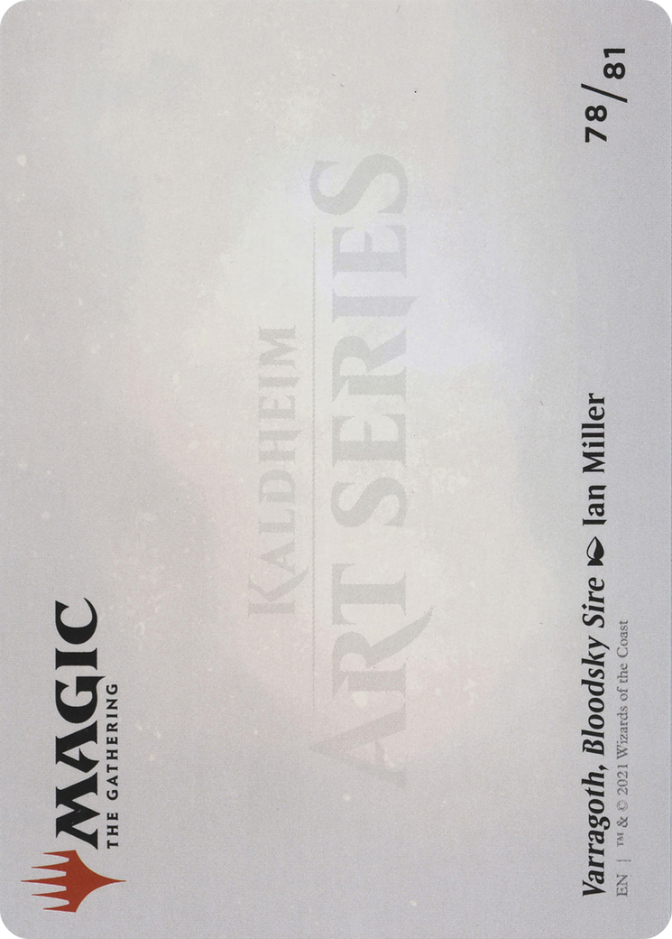 Varragoth, Bloodsky Sire // Varragoth, Bloodsky Sire (ASKHM-078) - Art Series: Kaldheim (Borderless) Foil