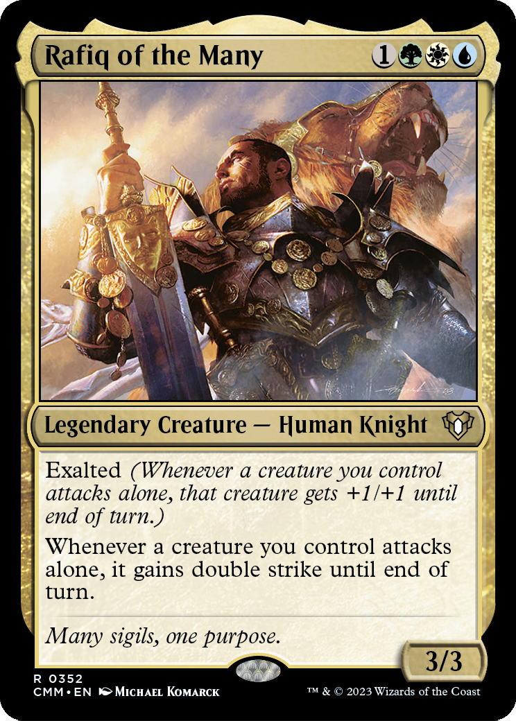 Rafiq of the Many (CMM-352) - Commander Masters Foil