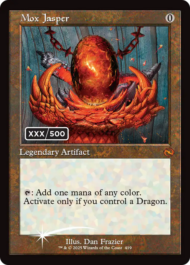 Mox Jasper (Serial Numbered) (TDM-419) - Tarkir: Dragonstorm Foil