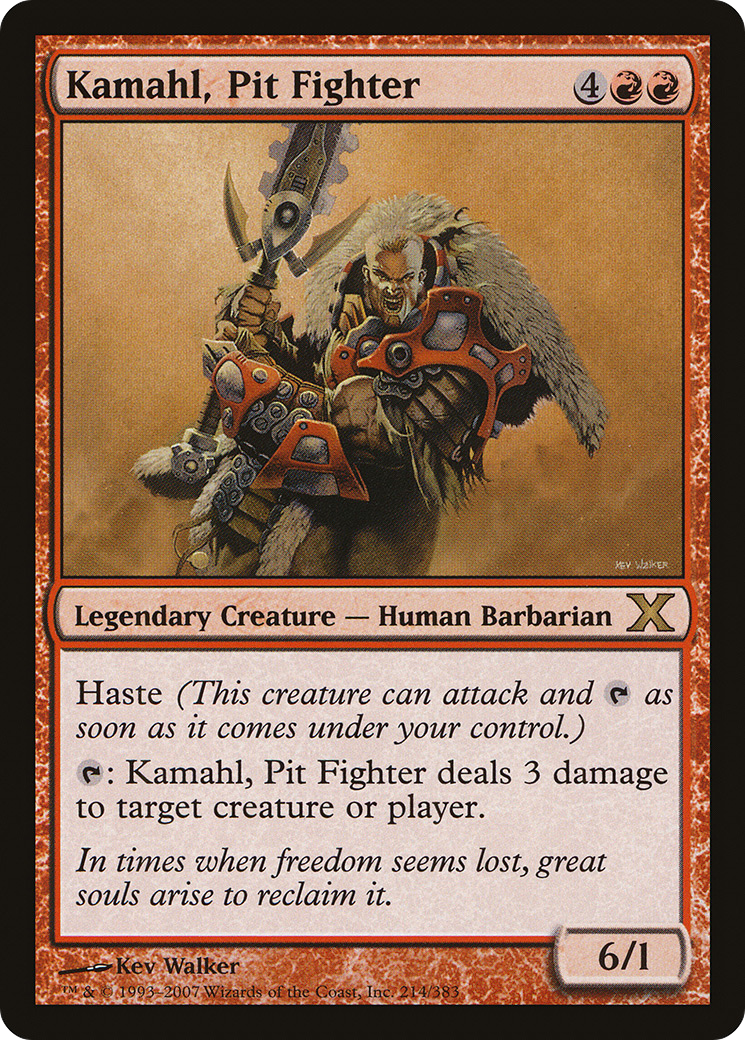 Kamahl, Pit Fighter (10E-214) - Tenth Edition