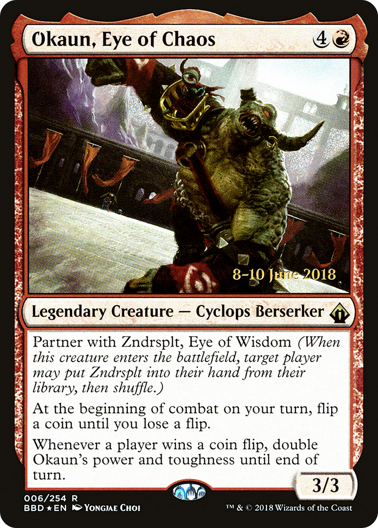 Okaun, Eye of Chaos (LARP-006) - Battlebond Promos Foil