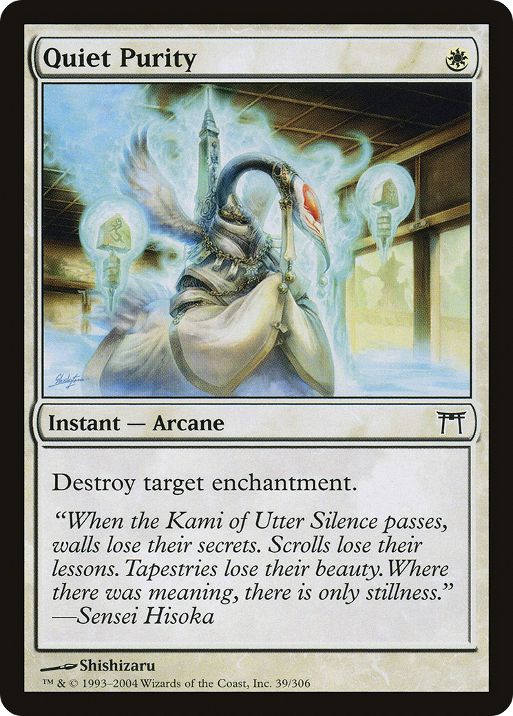 Quiet Purity (CHK-039) - Champions of Kamigawa Foil