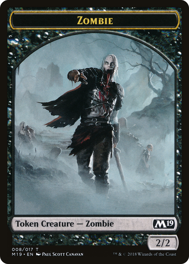 Zombie Token (M19-008) - Core Set 2019 Tokens