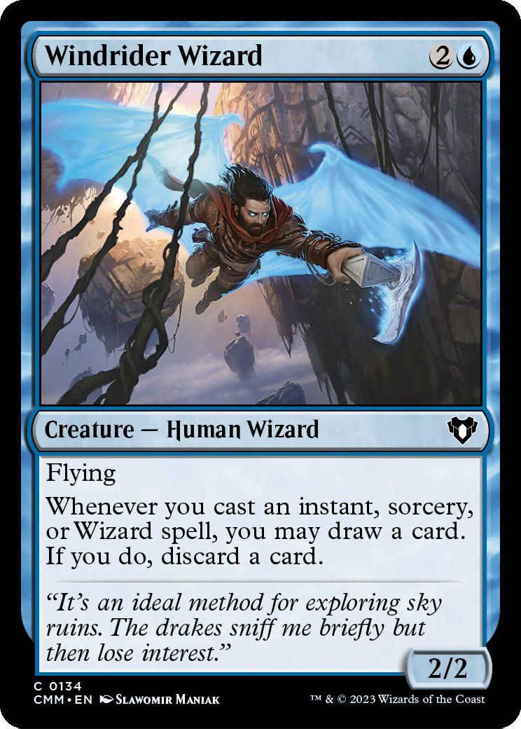 Windrider Wizard (CMM-134) - Commander Masters