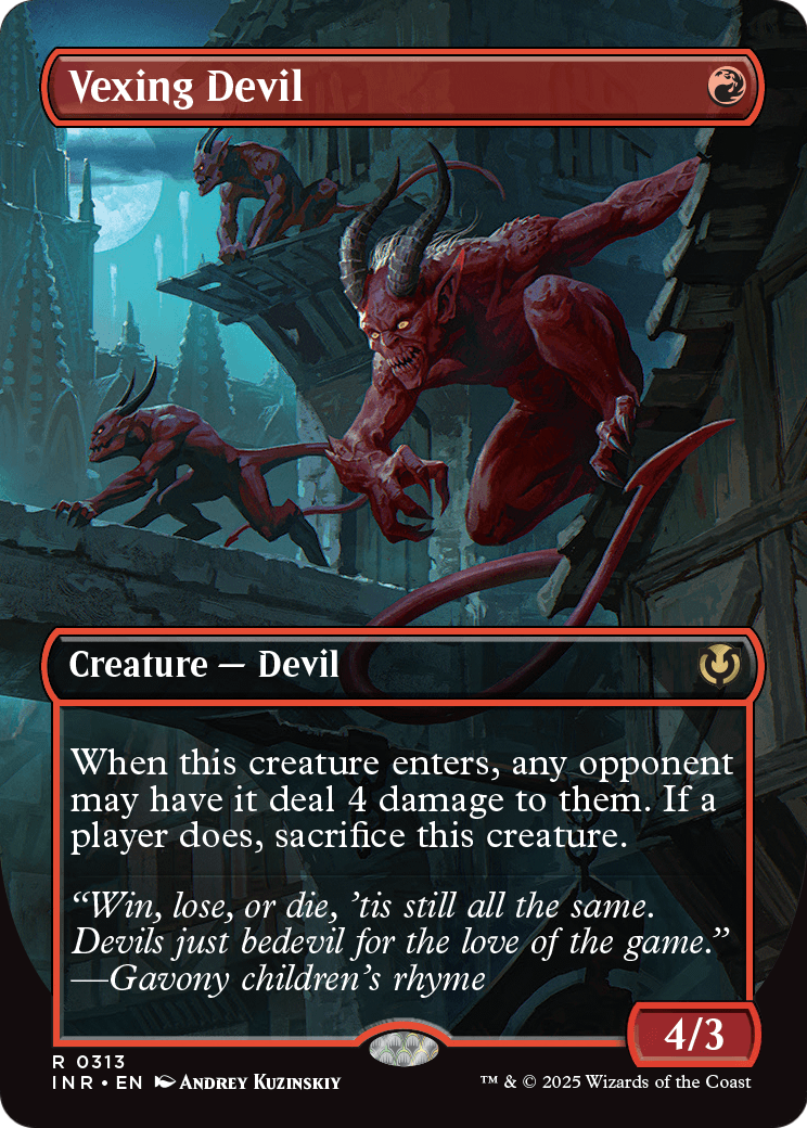 Vexing Devil (Borderless) (INR-313) - Innistrad Remastered