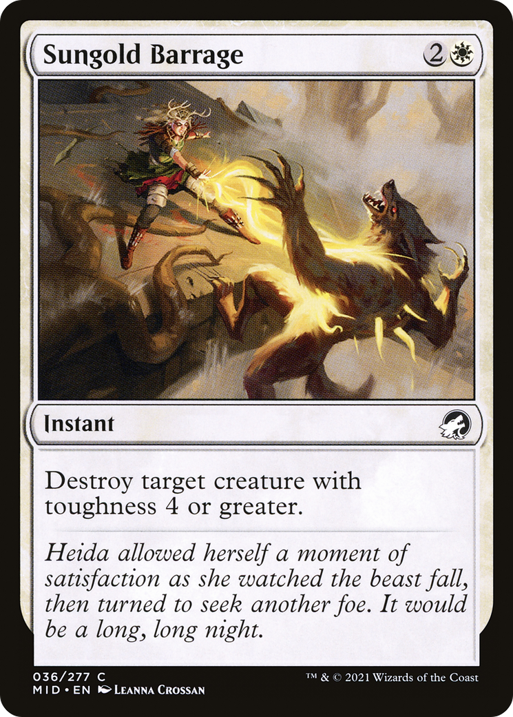 Sungold Barrage (MID-036) - Innistrad: Midnight Hunt