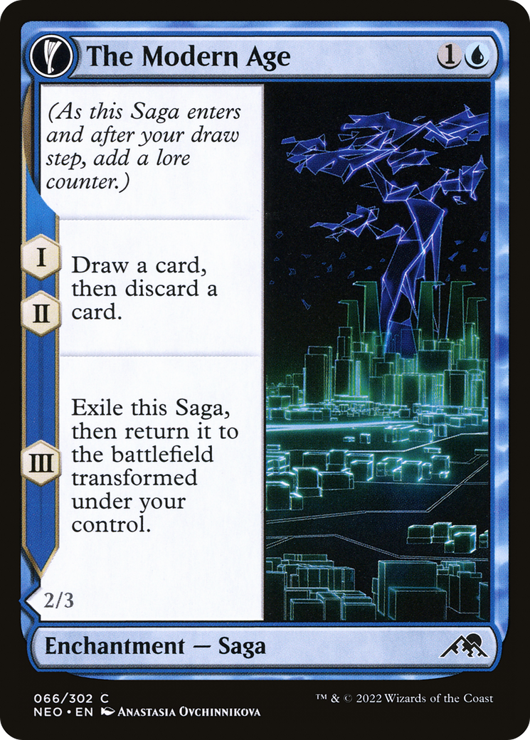 The Modern Age (NEO-066) - Kamigawa: Neon Dynasty: (fandfc, enchantment)