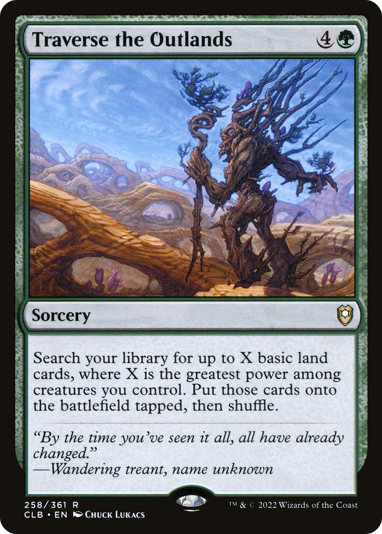 Traverse the Outlands (CLB-258) - Commander Legends: Battle for Baldur's Gate Foil