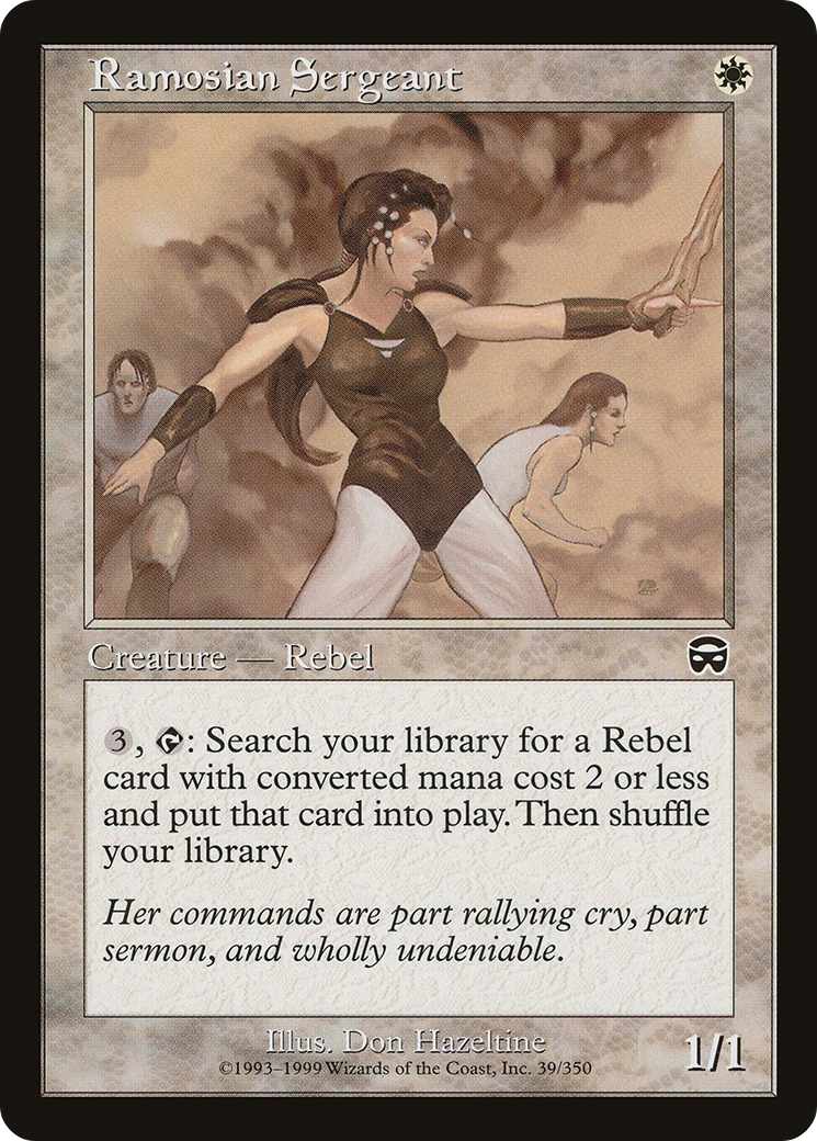 Ramosian Sergeant (MMQ-039) - Mercadian Masques Foil