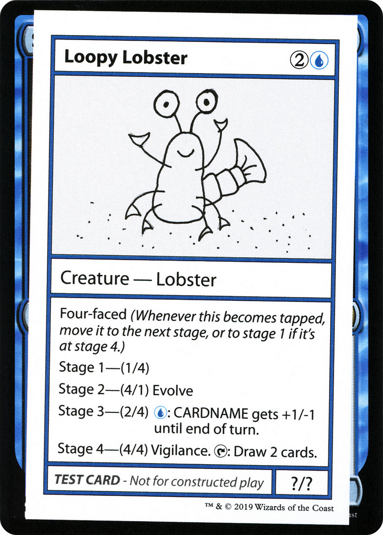 Loopy Lobster (No PW Symbol) (CMB1-) - Mystery Booster Playtest Cards 2021